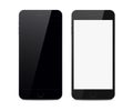 Two black smart phones Royalty Free Stock Photo