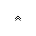 Two black squared arrows up icon. swipe up button. Isolated on white. Upload icon
