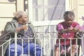 Two black women living in poverty, New Orleans