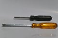 Two black and yellow screwdrivers