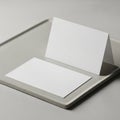 Shape. The cards are plain white with a smooth texture, set against Royalty Free Stock Photo