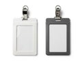 Two blank identification badges Royalty Free Stock Photo
