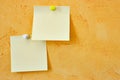 Two blank notes Royalty Free Stock Photo