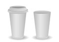 Two blank paper coffee cup Royalty Free Stock Photo