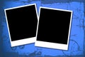 Two blank polaroids Royalty Free Stock Photo