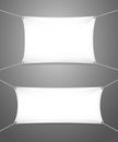 Two blank white banners with copyspace Royalty Free Stock Photo