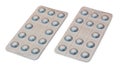 Two Blister Packets of Pills Royalty Free Stock Photo