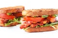 Two BLT sandwiches Royalty Free Stock Photo