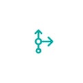 Two blue arrows point out from the center. Expand Arrows icon. Outward Directions, variants icon