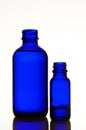 Two Blue Bottles Royalty Free Stock Photo