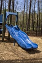 Two blue slides at Crowder County Park