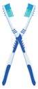 Two blue toothbrushes, icon Royalty Free Stock Photo