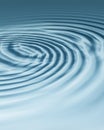 Two bluish silver ripples Royalty Free Stock Photo