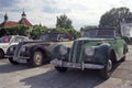 Two BMW 328 oldtimer cars convertible front view Royalty Free Stock Photo