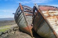 Two boat wrecks on the Isle of Mull