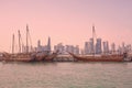 Two boats by Doha Corniche