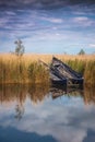 Two boats after a fishing morning Royalty Free Stock Photo