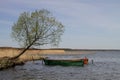 Two boats on the lake. Royalty Free Stock Photo