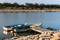 Two boats on the pier Royalty Free Stock Photo