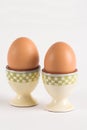Two boiled eggs Royalty Free Stock Photo