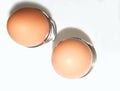 two boiled eggs Royalty Free Stock Photo