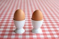 Two boiled eggs Royalty Free Stock Photo