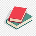 Two books isometric icon Royalty Free Stock Photo