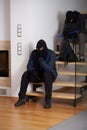 Two bored burglars Royalty Free Stock Photo