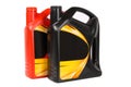 Two bottle of engine oil Royalty Free Stock Photo