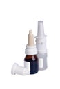 Two bottle with nasal drops Royalty Free Stock Photo