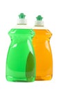 Two Bottles with Dishwashing Liquid