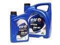 Elf Evolution 900 SXR 5W 40 car engine oil 1 and 4 liter Royalty Free Stock Photo