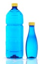 Two bottles of mineral water Royalty Free Stock Photo