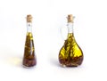 Two bottles with olive oil Royalty Free Stock Photo