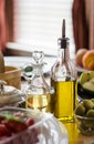 Two Bottles of Olive Oil Royalty Free Stock Photo