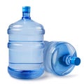 Two bottles of water for a cooler on a white background. Isolated Royalty Free Stock Photo