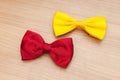 Two bow ties on the background Royalty Free Stock Photo