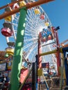 Two Boys On A Ride On The Santa Monica Pier