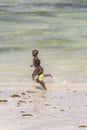 Two boys on Zanzibar beach