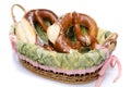 Two bretzel in a basket Royalty Free Stock Photo
