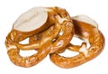 Two bretzel Royalty Free Stock Photo