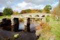 Two Bridges at Postbridge in Dartmoor National Park, Devon, England Royalty Free Stock Photo