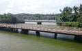 Two bridges sourrounded by forest Royalty Free Stock Photo