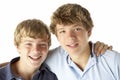 Two Brothers Happy Together Royalty Free Stock Photo