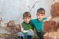 Two brothers are orphans, hiding in an abandoned house, frightened by the disaster and hostilities. Submission photo
