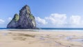 Two Brothers Rocks at Cacimba Beach in Fernando Noronha Brazil Royalty Free Stock Photo