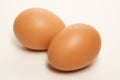 Two Brown Eggs Royalty Free Stock Photo