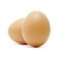 Two Brown Eggs Royalty Free Stock Photo