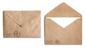 Two Brown Envelope Royalty Free Stock Photo