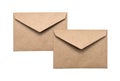 Two brown envelope Royalty Free Stock Photo